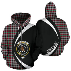 Borthwick Ancient Tartan Crest Zipper Hoodie - Circle Style