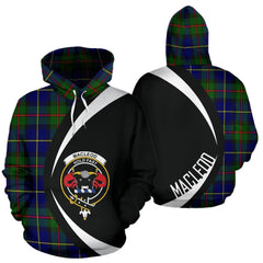 MacLeod of Harris Modern Tartan Crest Hoodie - Circle Style