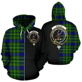Rollo Modern Tartan Crest Zipper Hoodie - Half Of Me Style