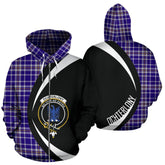 Ochterlony Tartan Crest Zipper Hoodie - Circle Style