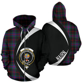 Nairn Tartan Crest Zipper Hoodie - Circle Style