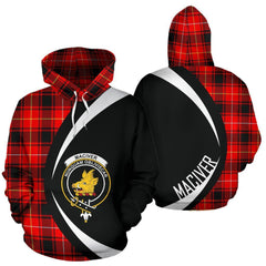 MacIver Modern Tartan Crest Hoodie - Circle Style