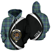 Leslie Hunting Ancient Tartan Crest Zipper Hoodie - Circle Style