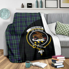 Graham of Montrose Modern Tartan Crest Blanket Wave Style
