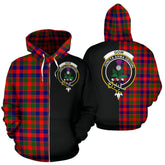 Gow Modern Tartan Crest Zipper Hoodie - Half Of Me Style