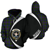 Murray of Atholl Modern Tartan Crest Hoodie - Circle Style