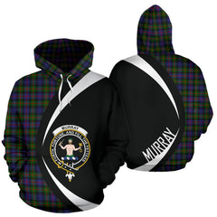 Murray of Atholl Modern Tartan Crest Hoodie - Circle Style