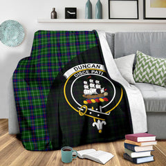 Duncan Modern Tartan Crest Blanket - 3 Sizes