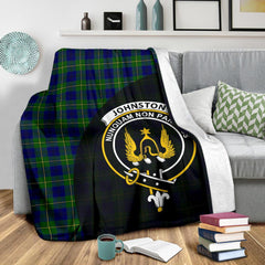 Johnston Modern Tartan Crest Blanket - 3 Sizes