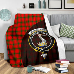 MacQuarrie Modern Tartan Crest Blanket Wave Style