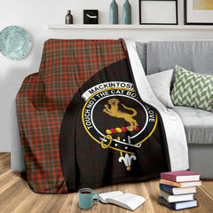 MacKintosh Hunting Weathered Tartan Crest Blanket Wave Style