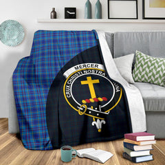 Mercer Modern Tartan Crest Blanket Wave Style