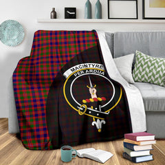 MacIntyre Modern Tartan Crest Blanket Wave Style