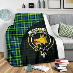 Campbell of Breadalbane Ancient Tartan Crest Blanket Wave Style