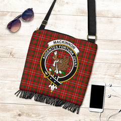 MacKinnon Modern Tartan Clan Badge Boho Handbag - SP