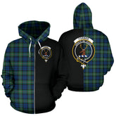 Forbes Ancient Tartan Crest Zipper Hoodie - Half Of Me Style SP