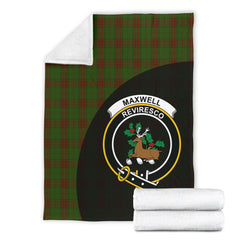 Maxwell Family Tartan Crest Blanket - 3 Sizes