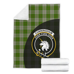 Cunningham Dress Green Dancers Tartan Crest Blanket Wave Style