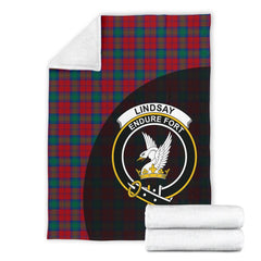Lindsay Modern Tartan Crest Blanket Wave Style