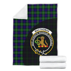 MacThomas Modern Tartan Crest Blanket Wave Style