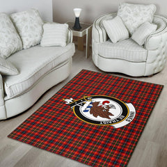Innes Tartan Crest Area Rug