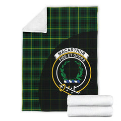 MacArthur Modern Tartan Crest Blanket Wave Style