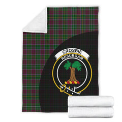 Crosbie Tartan Crest Blanket Wave Style