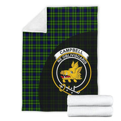 Campbell of Breadalbane Modern Tartan Crest Blanket Wave Style