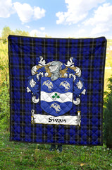 Swan Family Tartan Crest Quilt - SP
