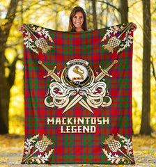 MacKintosh Modern Tartan Gold Courage Symbol Blanket - SP