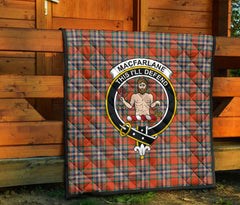 MacFarlane Tartan Crest Quilt