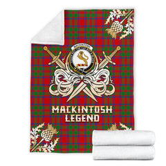 MacKintosh Modern Tartan Gold Courage Symbol Blanket - SP