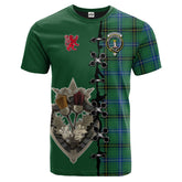 Henderson Ancient Tartan T-shirt - Lion Rampant And Celtic Thistle Style
