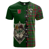 Hunter Wilsons Tartan T-shirt - Lion Rampant And Celtic Thistle Style