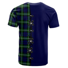 Lammie Tartan T-shirt - Lion Rampant And Celtic Thistle Style