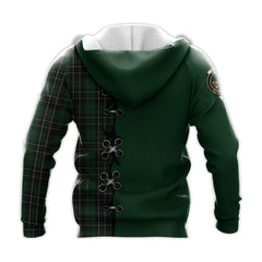 MacAlpin Tartan Hoodie - Lion Rampant And Celtic Thistle Style