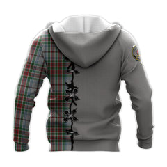 MacBain Dress Tartan Hoodie - Lion Rampant And Celtic Thistle Style