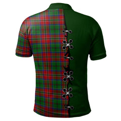 MacCulloch Tartan Polo Shirt - Lion Rampant And Celtic Thistle Style