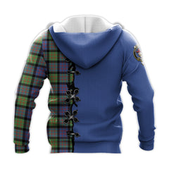 MacDonald Ancient Tartan Hoodie - Lion Rampant And Celtic Thistle Style