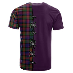 MacDonald Modern Tartan T-shirt - Lion Rampant And Celtic Thistle Style