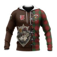 MacFie Tartan Hoodie - Lion Rampant And Celtic Thistle Style
