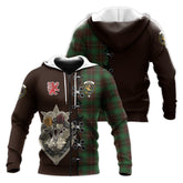 MacFie Hunting Tartan Hoodie - Lion Rampant And Celtic Thistle Style