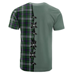 MacKenzie Dress Tartan T-shirt - Lion Rampant And Celtic Thistle Style