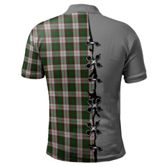 MacKinnon Dress Tartan Polo Shirt - Lion Rampant And Celtic Thistle Style