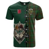 MacKintosh Hunting Tartan T-shirt - Lion Rampant And Celtic Thistle Style