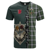 MacLaren Dress Tartan T-shirt - Lion Rampant And Celtic Thistle Style