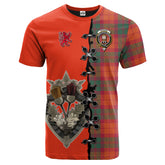 MacNab Ancient Tartan T-shirt - Lion Rampant And Celtic Thistle Style