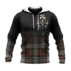 MacRae Hunting Weathered Tartan Hoodie - Alba Celtic Style