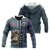 MacRaes of America Tartan Hoodie - Lion Rampant And Celtic Thistle Style