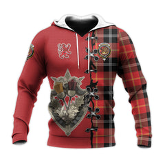 Majoribanks Tartan Hoodie - Lion Rampant And Celtic Thistle Style